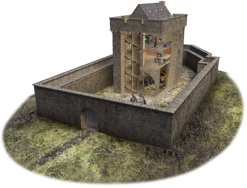 Reconstruction of a pele tower