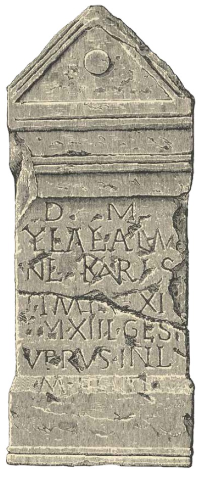 Roman tombstone from Voreda.