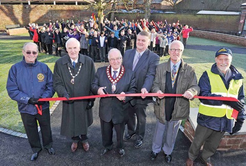 Opening of phase one of the Coronation Garden on 29 November 2012