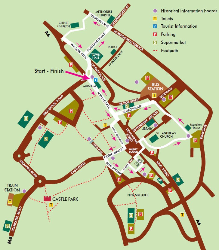 Explore Penrith walk map