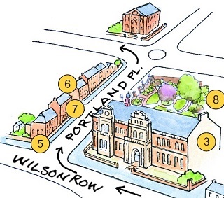 Walk map at Penrith Town Hall